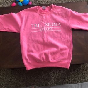 Tri Sigma Pink Crewneck